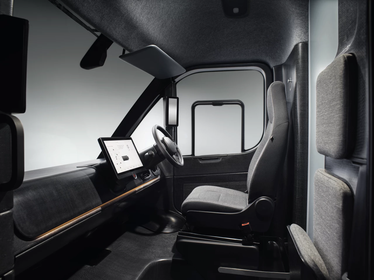 The driver will be treated to a large touchscreen, heated seating and 360-degree surround views