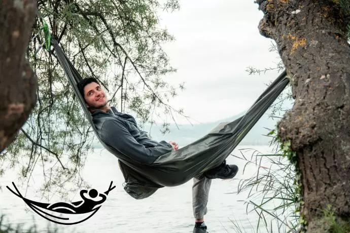 The Nomad Cape in hammock mode