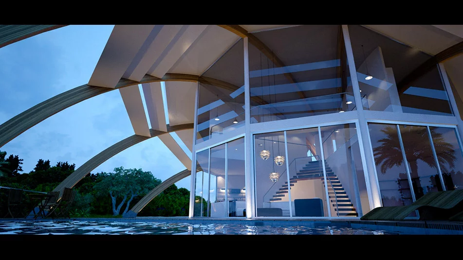 The Pearl passive solar house by David Fanchon