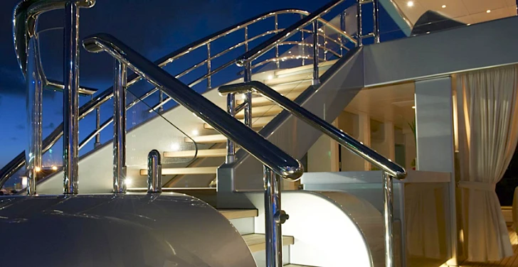 2012 Motor Yacht of the Year, Tangostairs to upper deck