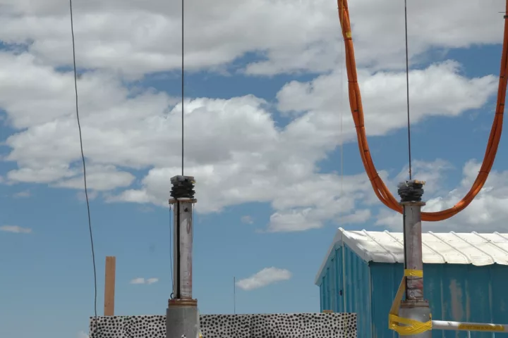 W88 warhead undergoing drop test