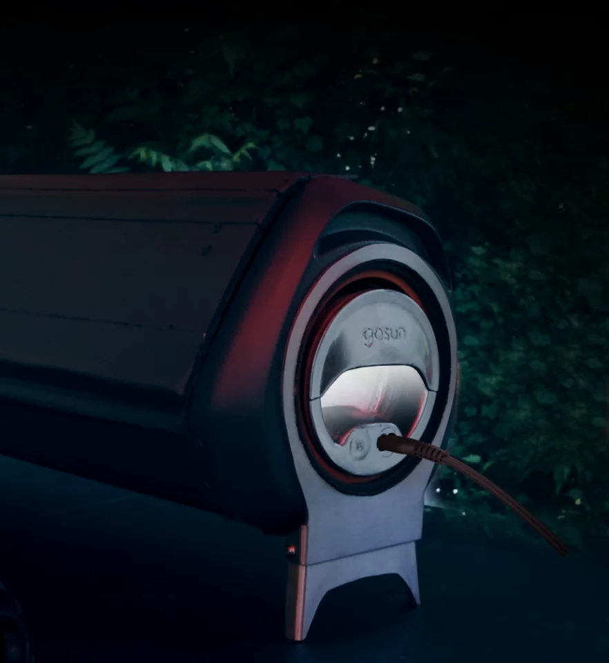 The GoSun Fusion has an integrated electric heating element, to let you cook with it at night