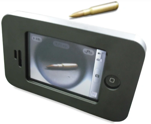 The armor plating restricts the camera's viewpoint to a smaller circle