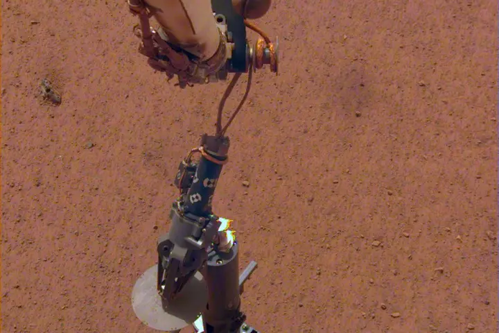 NASA's InSight lander set its Heat and Physical Properties Package (HP3) on the Martian surface
