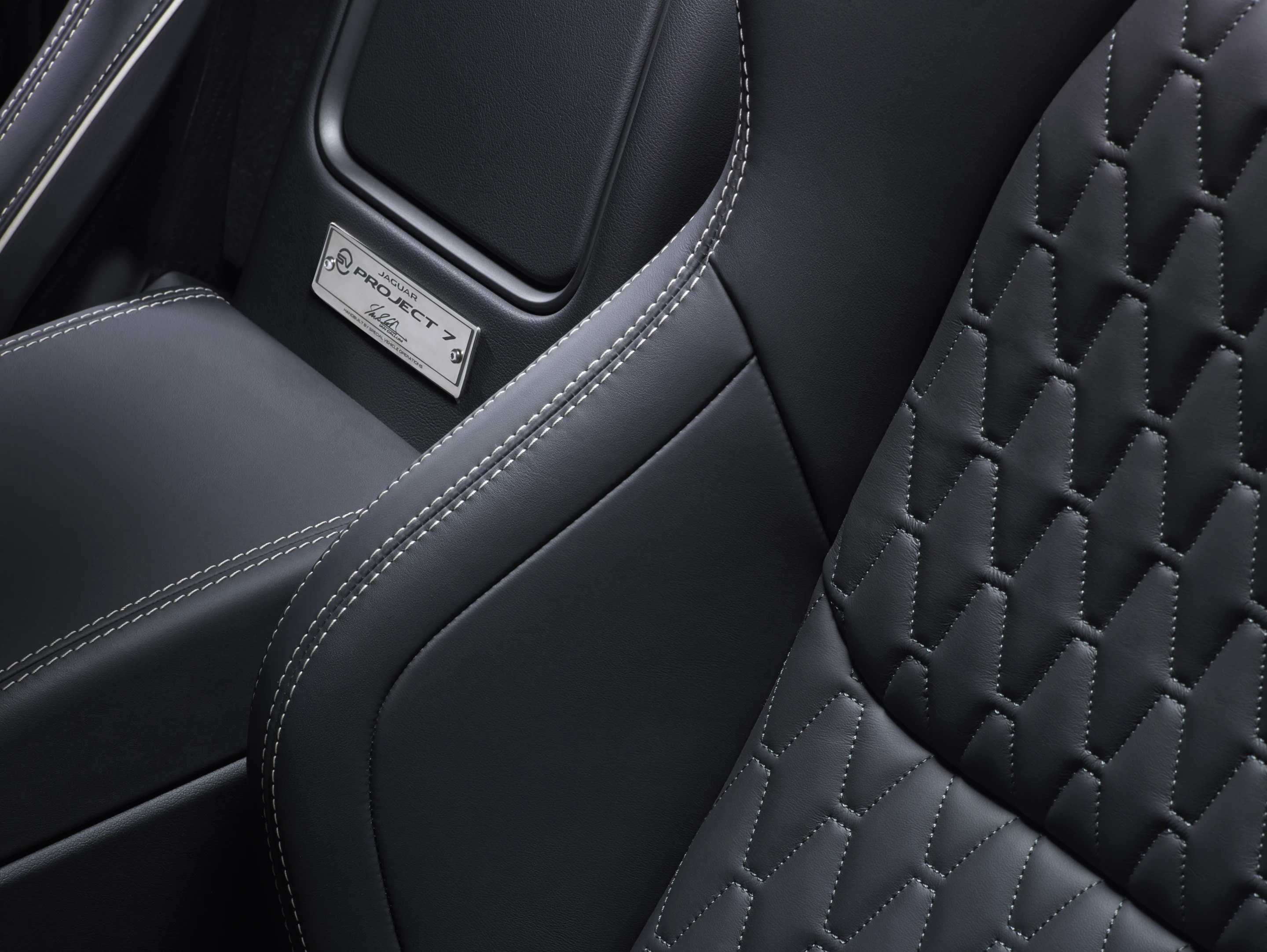 The Jaguar F-Type Project 7 stitching detail