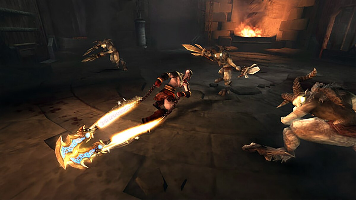 Gameplay footage from PSP classic God of War: Ghost of Sparta