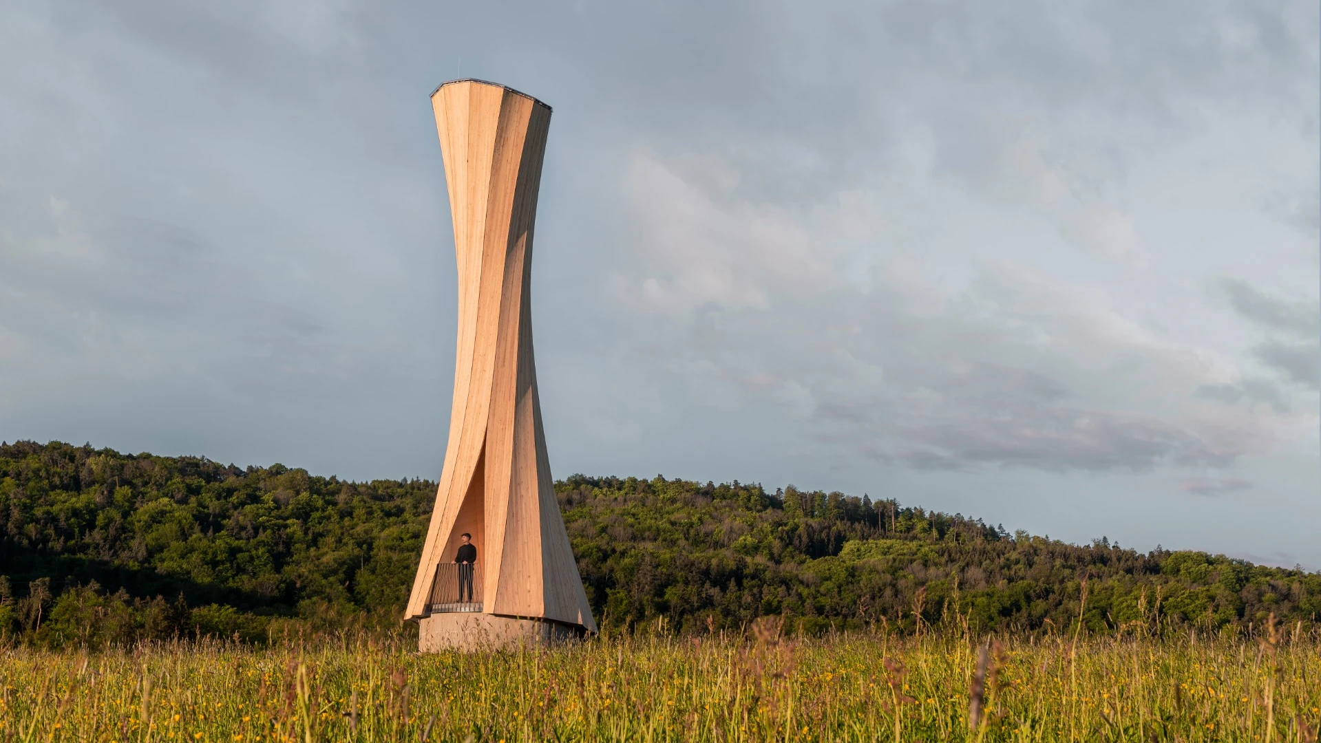 The Urbach Tower was assembled in a single day