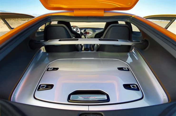 The GT4 Stinger storage area