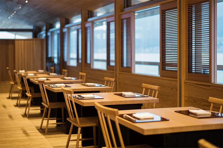 Private traditional Japanese dining on-board the Guntu