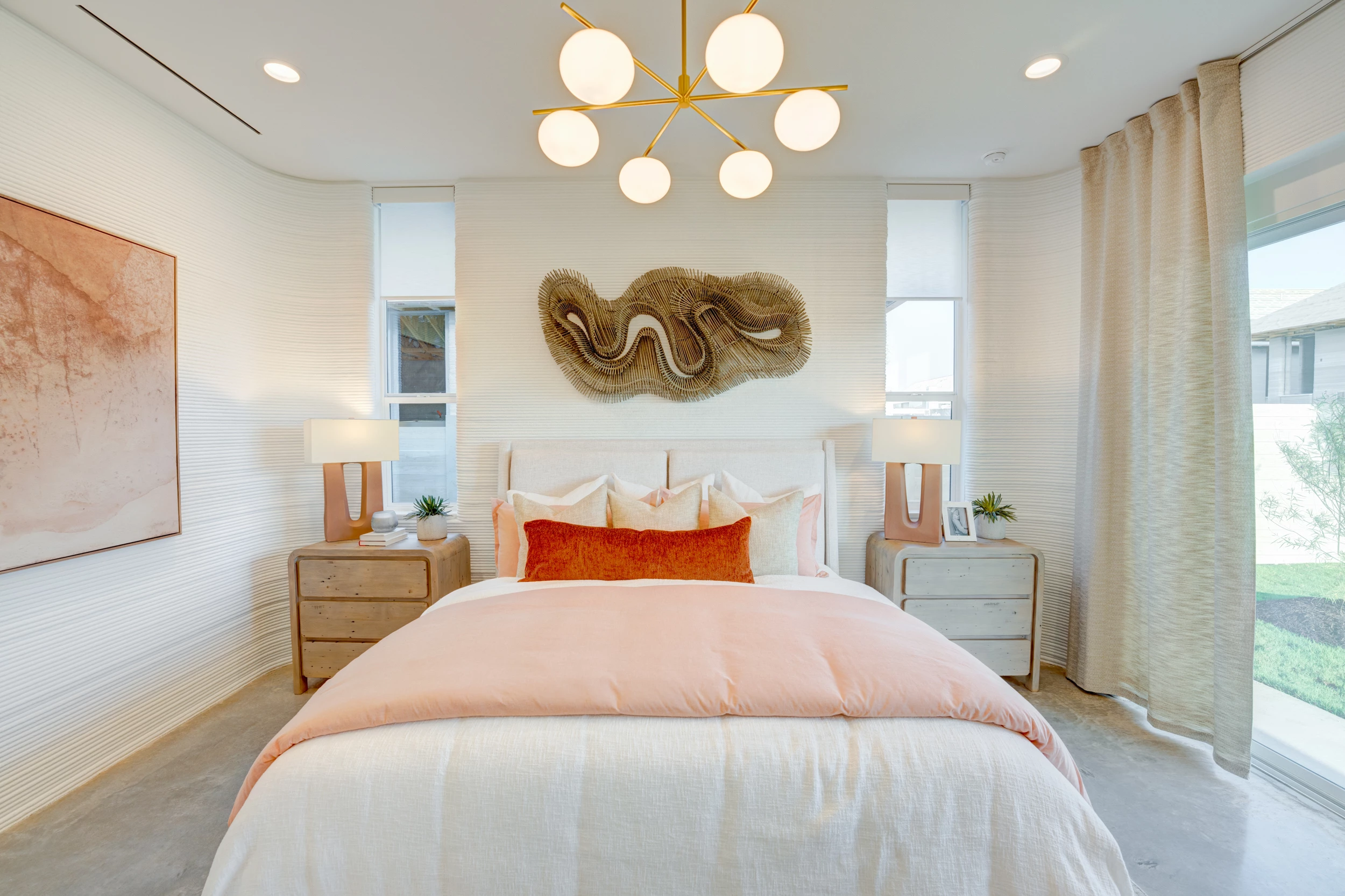 Wolf Ranch's homes include up to four bedrooms and three bathrooms, depending on the model