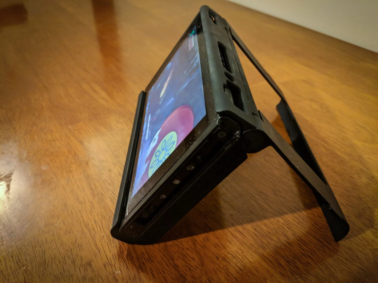 Another advantage of the SwitchCharge is that you no longer have to unplug the power cable form behind the TV and take it with you – you can just recharge it on the go with the battery pack, and recharge that instead