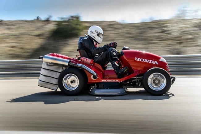The Honda Mean Mower is the world's fastest lawnmower