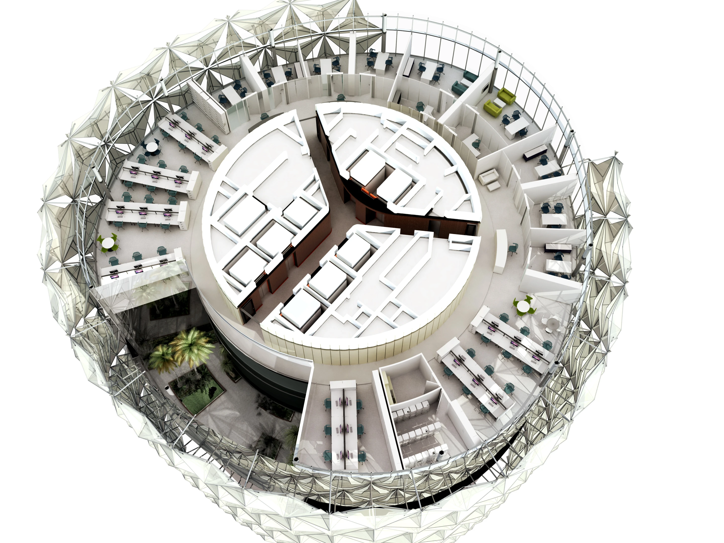 Cut-away through one of the towers (Image: Aedas)