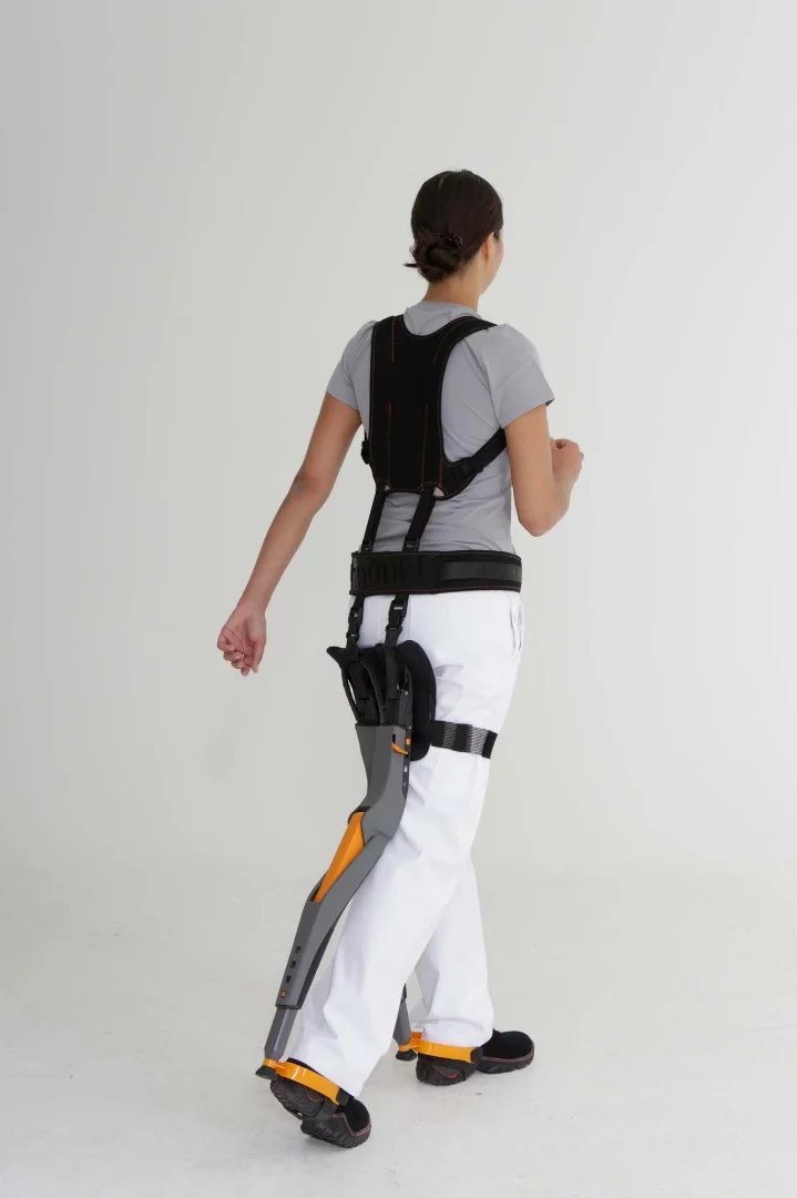 The Chairless Chair definitely moves easier than a traditional folding chair duct-taped to your bottom