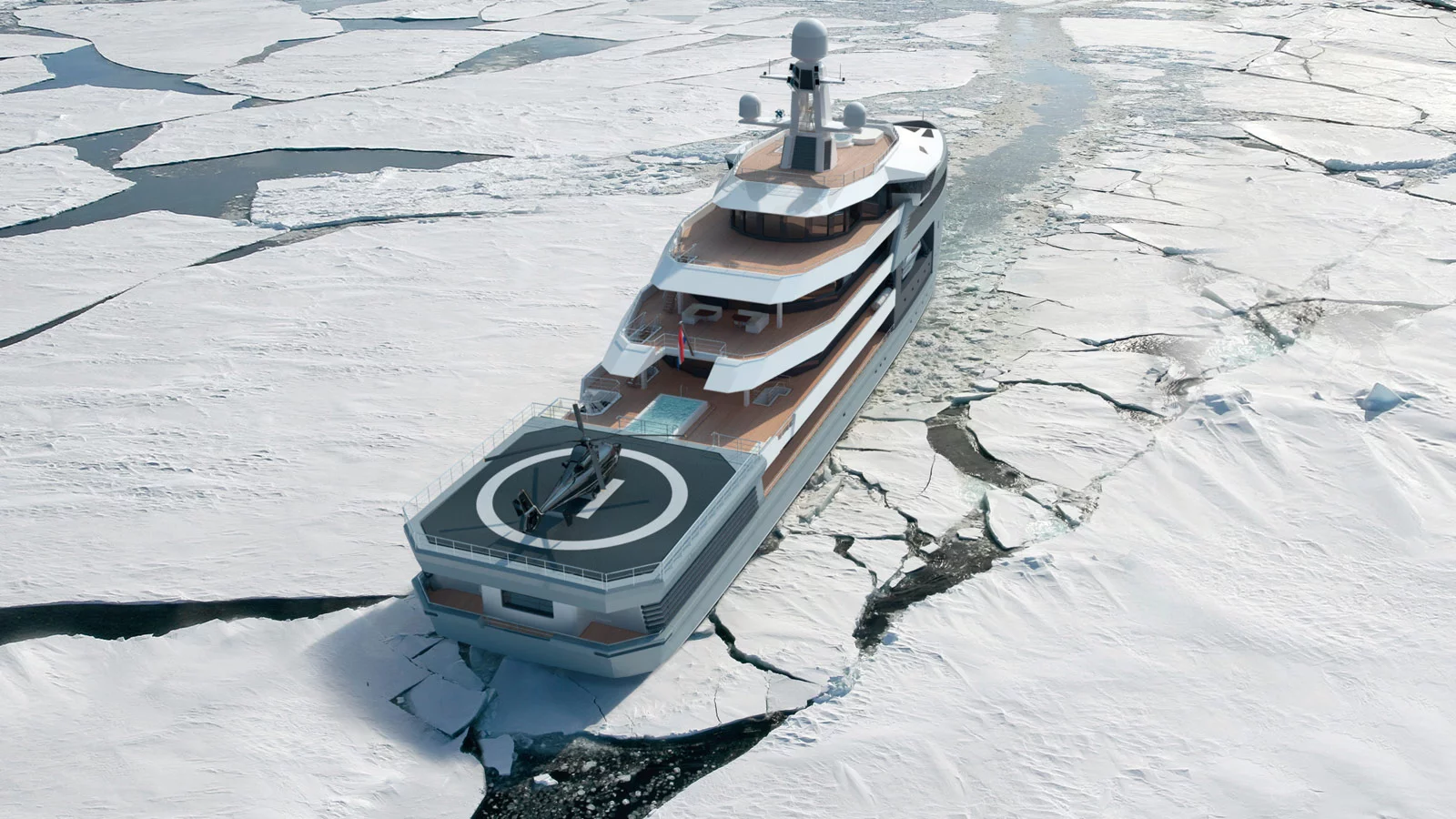 The SeaXplorer will have space for a helicopter, along with one or more rescue boats, dive support boats, Zodiacs, submersibles and personal watercraft