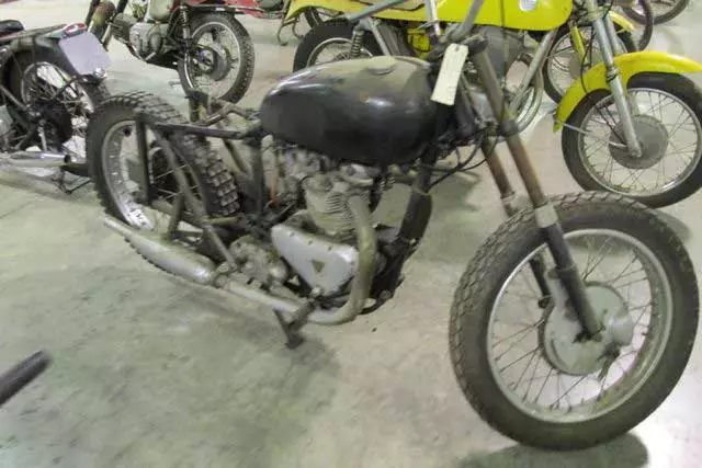 Pre-unit Triumphs like this one have become very popular among builders for a period bike