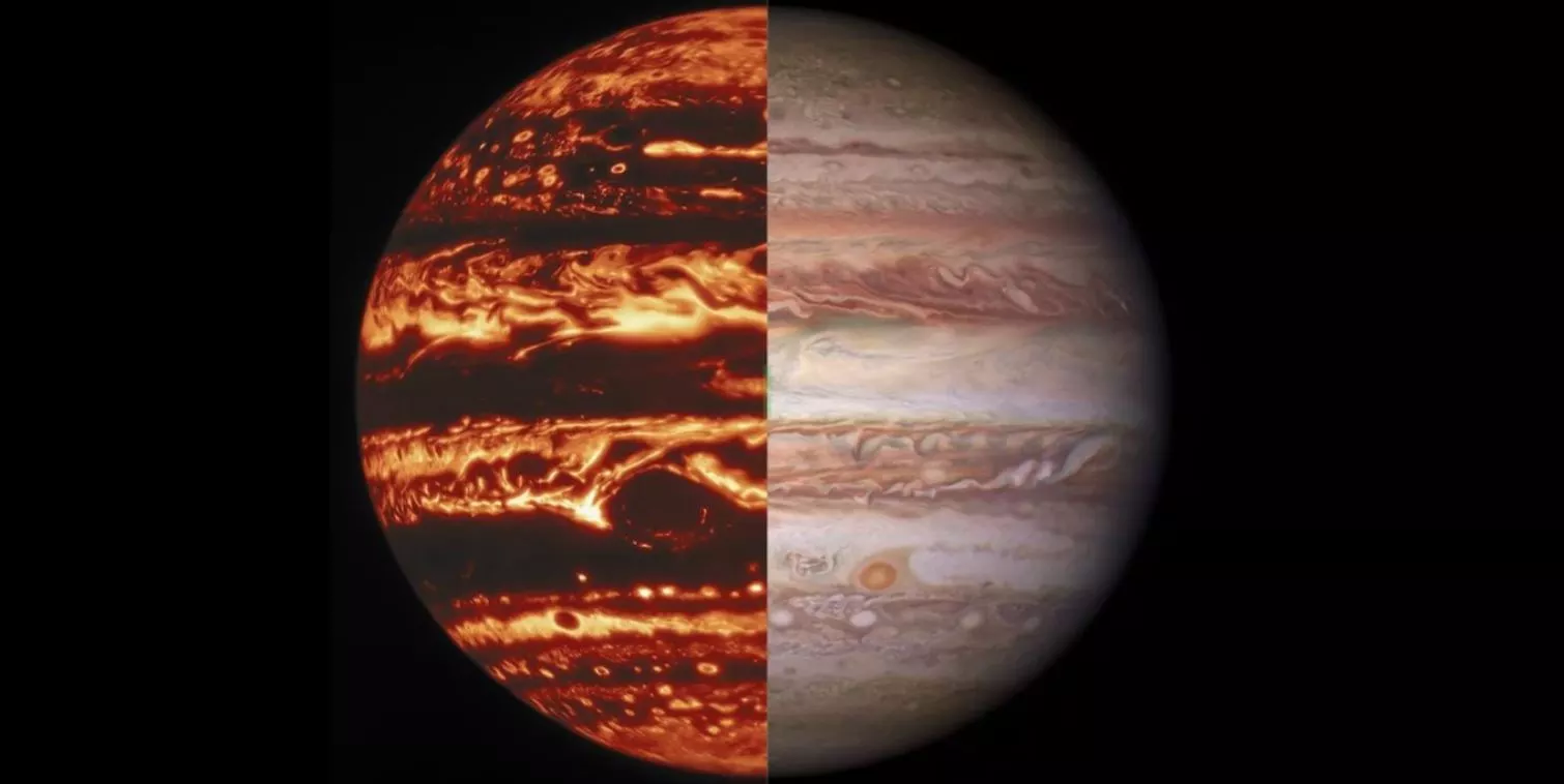 Jupiter as seen by Juno