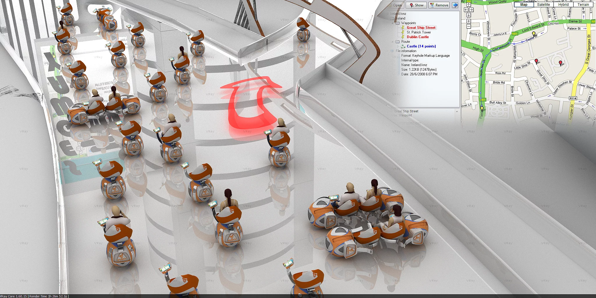 After receiving navigation instructions via the touchscreen console, Supple would take care of transporting the seated passenger to the desired destination