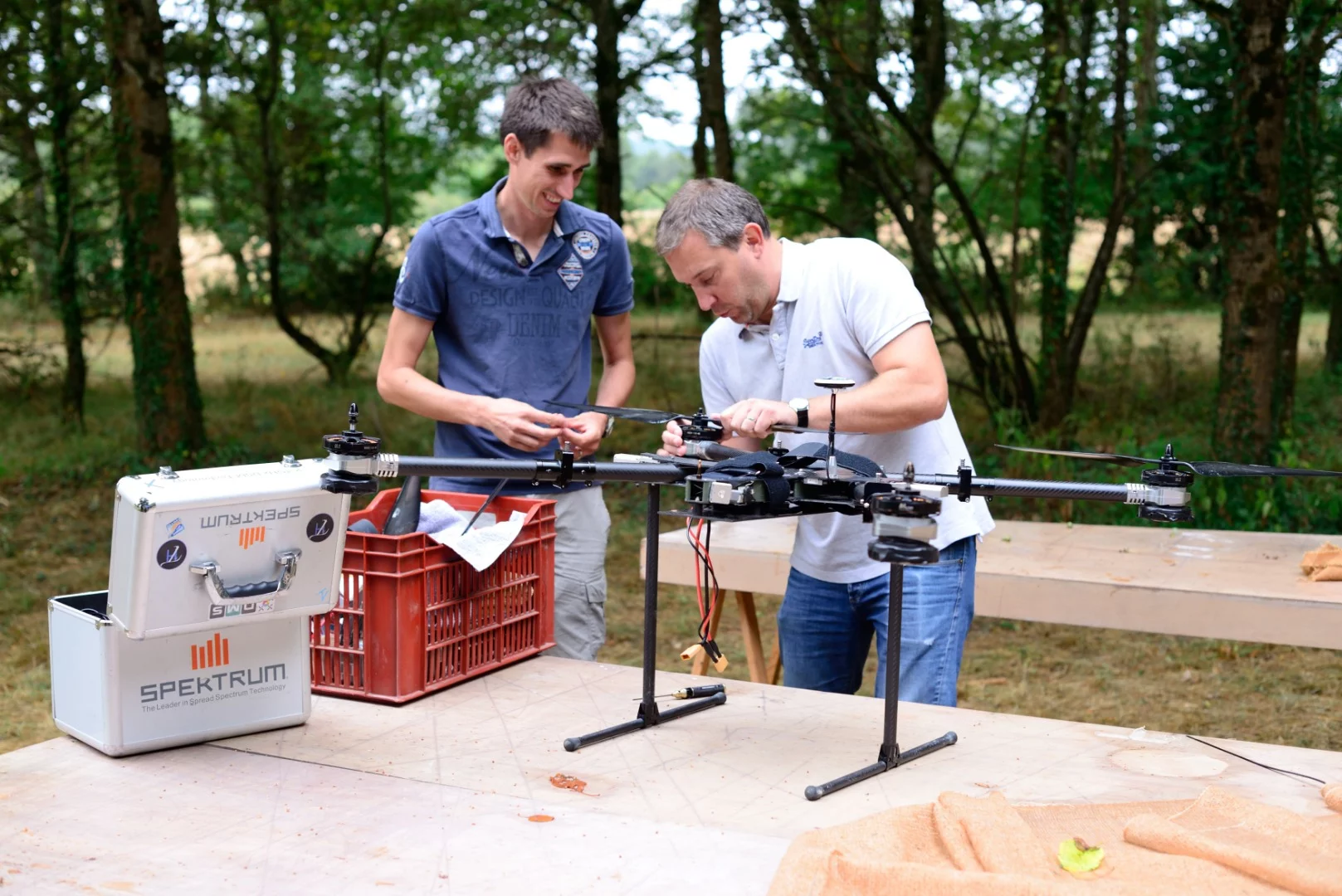 Can drones lighten the load for the construction workers in remote areas?