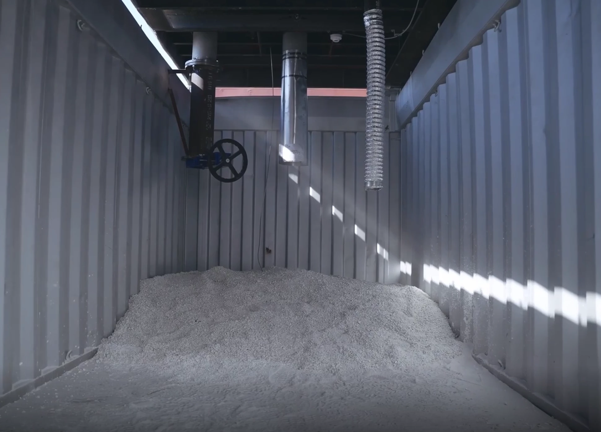 Limestone pebbles can be offloaded and sold at ports