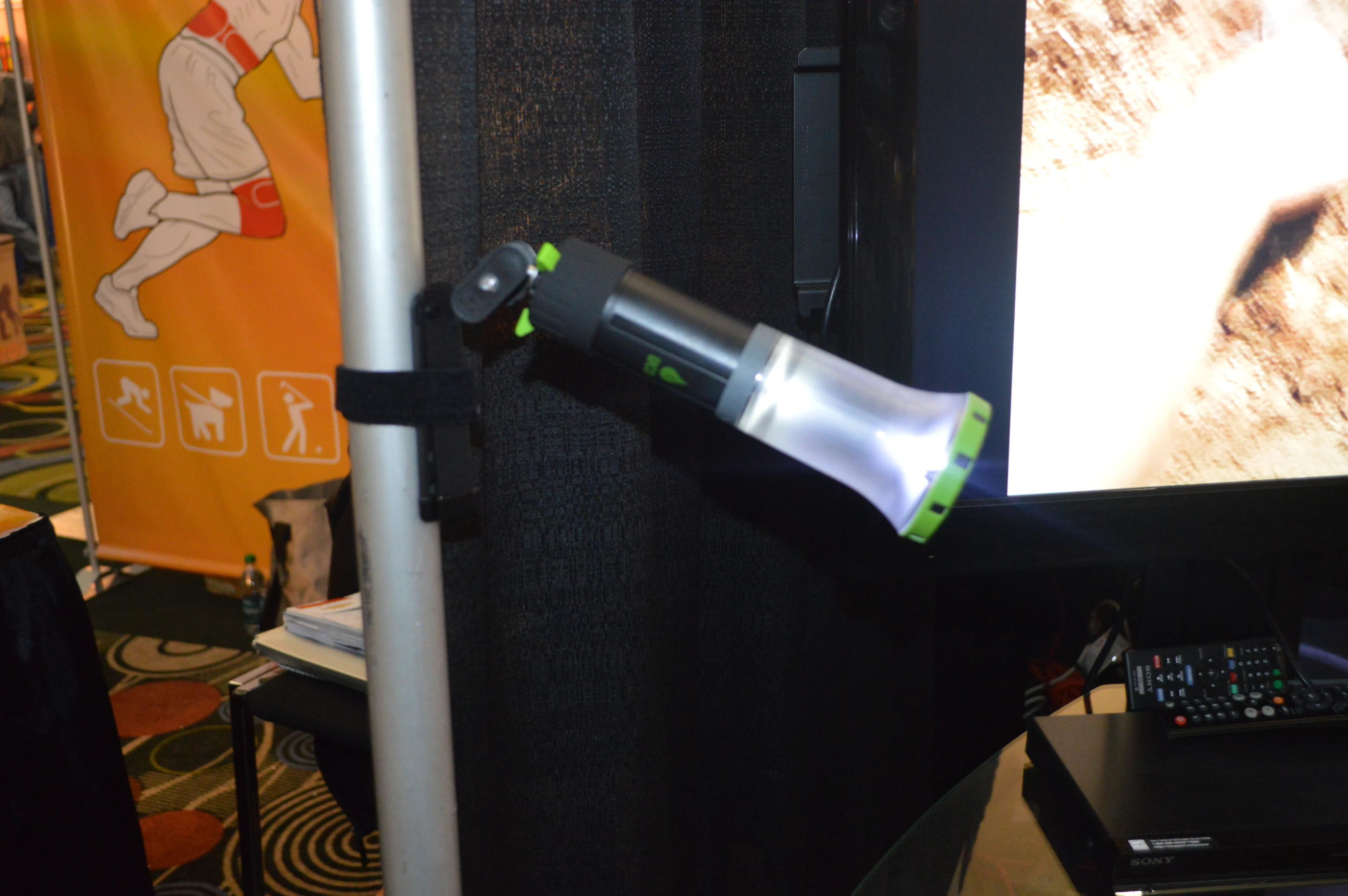 The light is easy to reposition with the Ultrapod