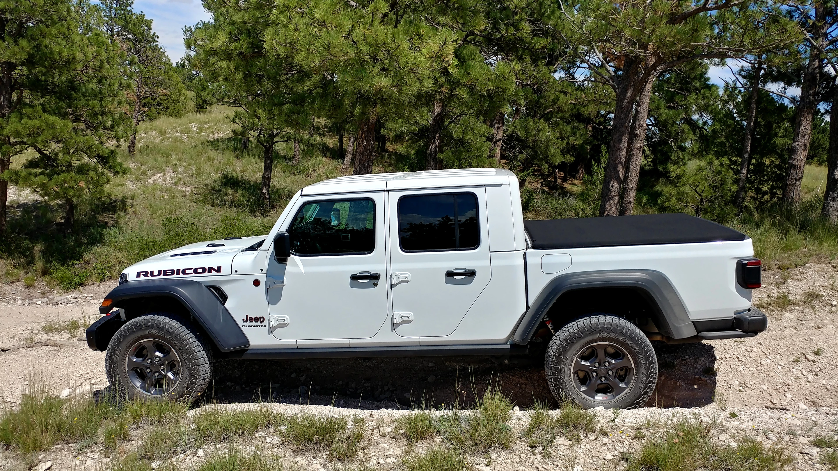 For those who might be wondering, the Gladiator was not able to go up the hill that the Bison balked at. Making them even on that count