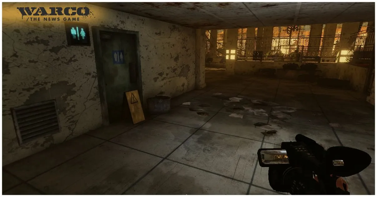 Warco - The News Game is a planned FPS-style game where the player takes on the role of a war correspondent tasked with collecting video from the battlefield