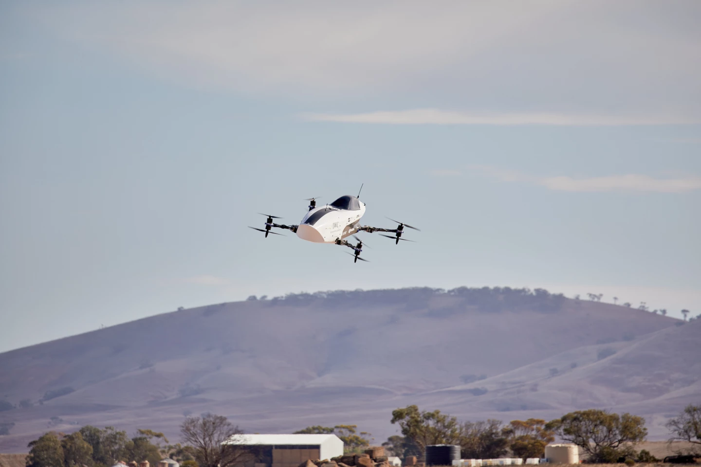 The flight tests offer an early look at the upcoming EXA Grand Prix series, where expert teams will remotely pilot Mk3s around electronically governed, AR-enabled sky tracks