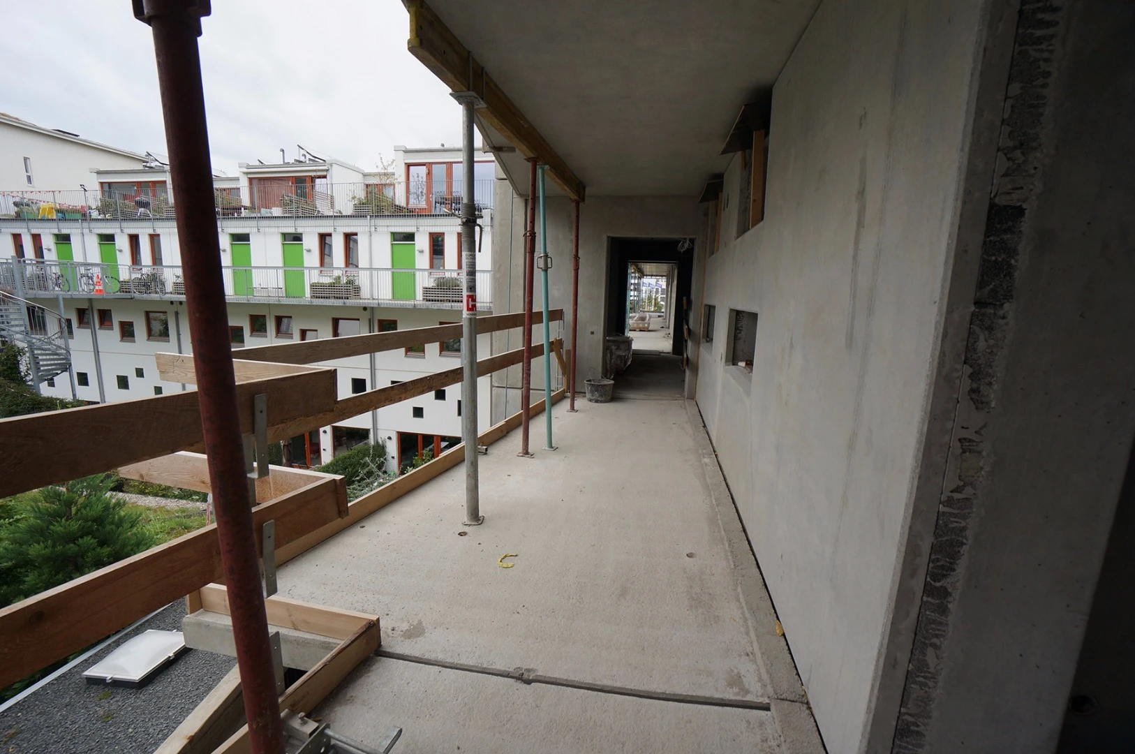 Residents will be able to choose to store their bikes outside their apartments where the entrance balconies have been made big enough to do so