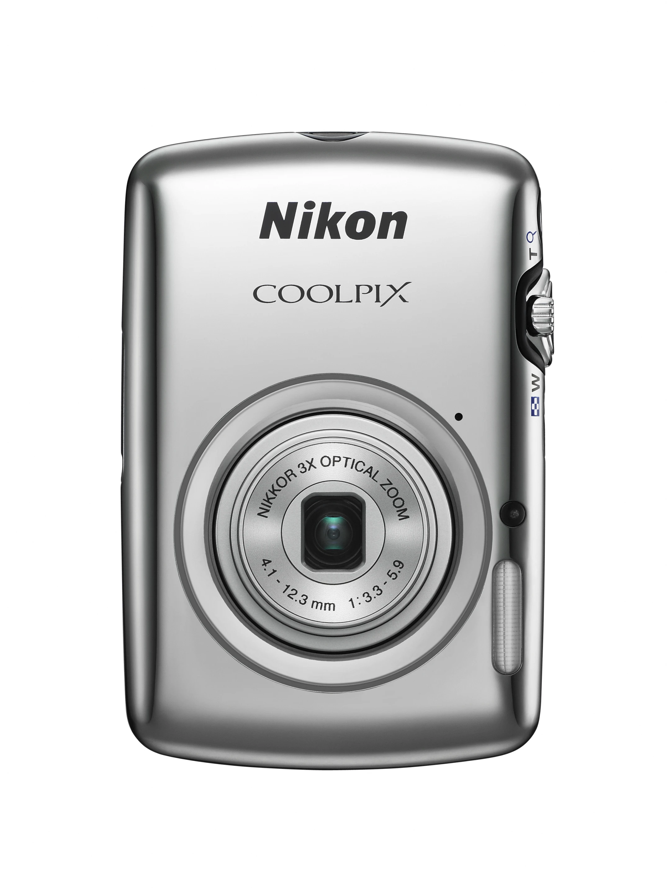 The COOLPIX S01 has a 1/2.9-inch 10.1-MP CCD image sensor and a 3x optical zoom lens (giving a 35mm equivalent of 29–87-mm)