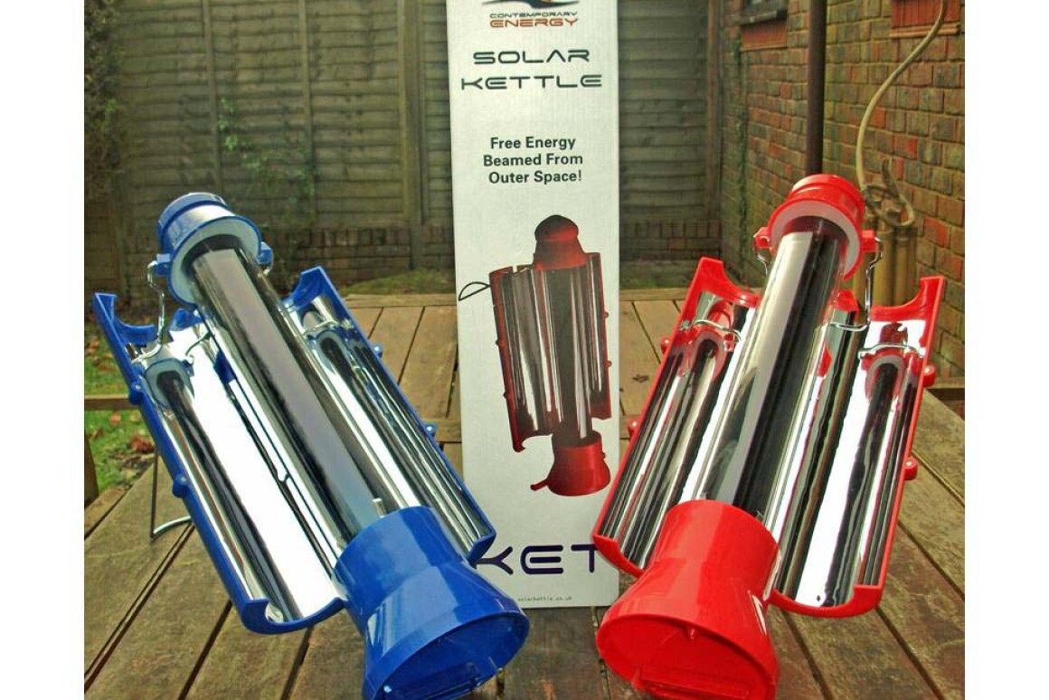 Solar Kettle boils water using the Sun's rays