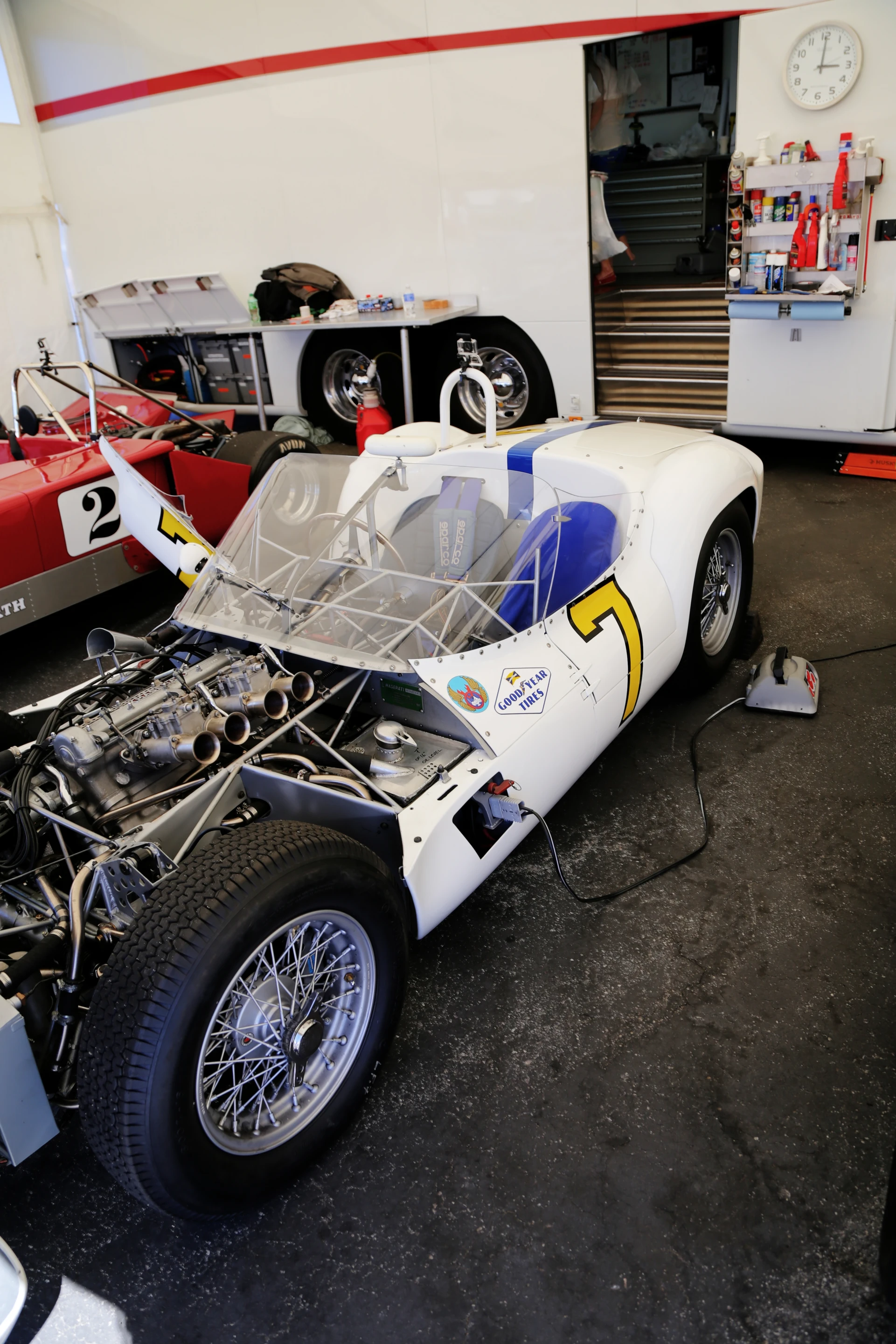 A 1960 Maserati Tipo Birdcage with body section removed provides a glimpse into the intricate structural network that made the car famous (Photo: Angus MacKenzie/Gizmag.com)