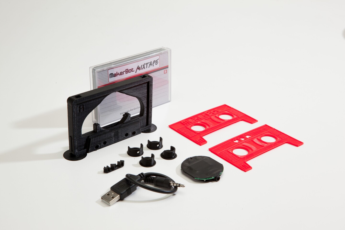 All the components printed and ready for assembly