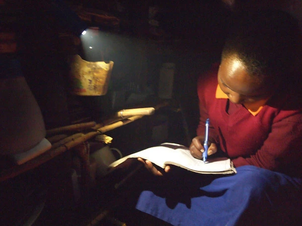 BRIGHT allows students without electricity to work in the dark