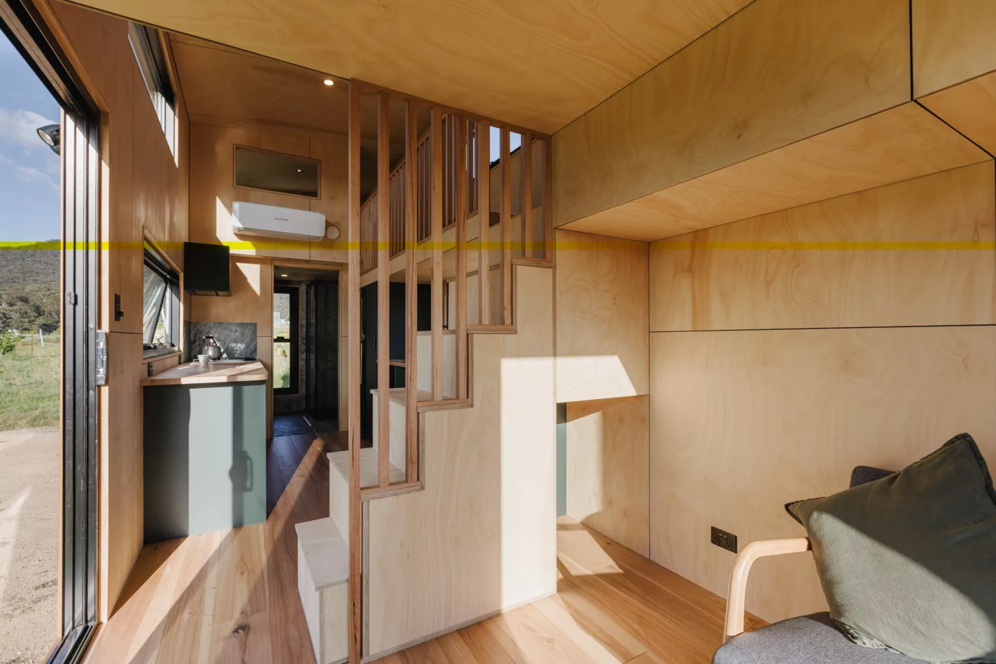 The Marrangaroo's interior looks light-filled thanks to its generous glazing