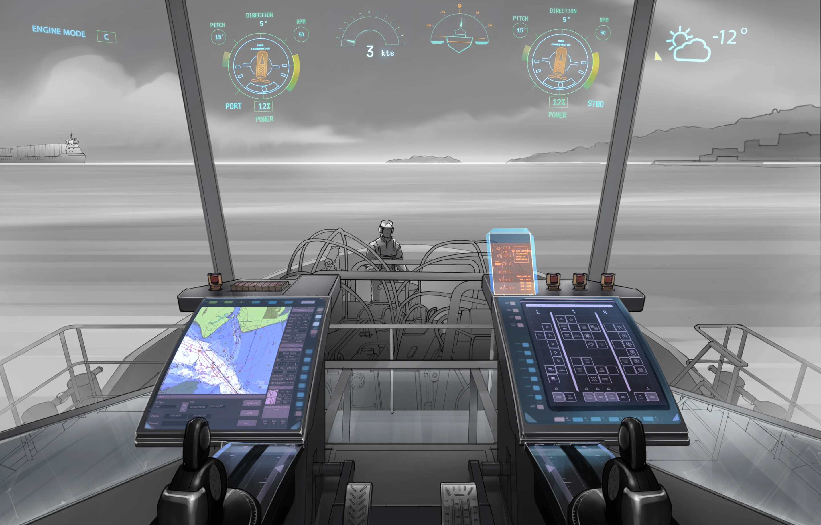 Deck view with augmentation