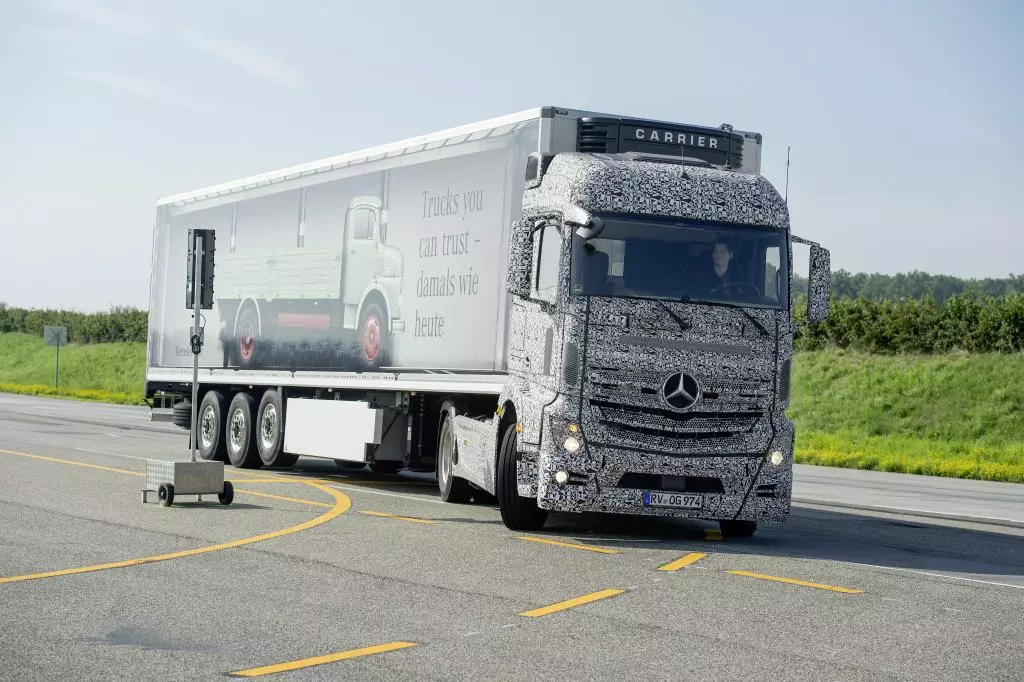 The system uses a radar sensor positioned just ahead of the rear axle