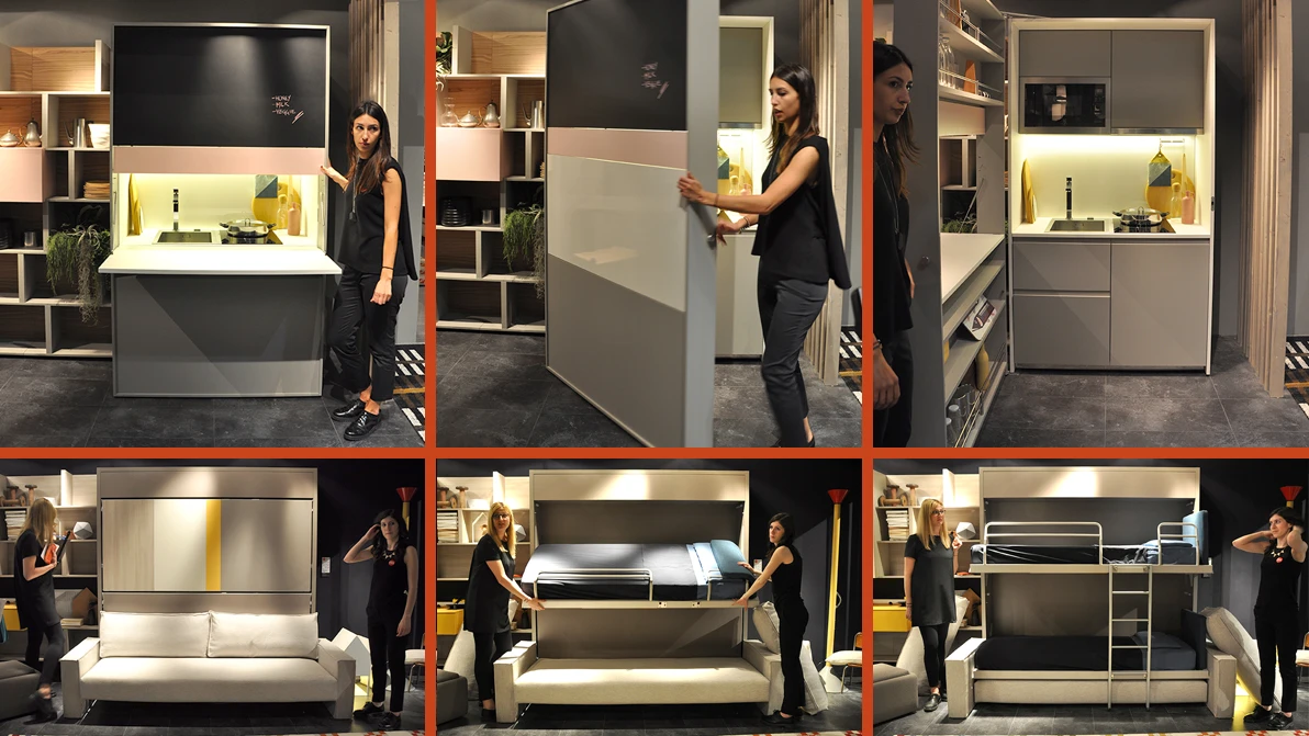 Clei's modular furniture and patented transformable systems have been designed to effectively furnish various sized spaces