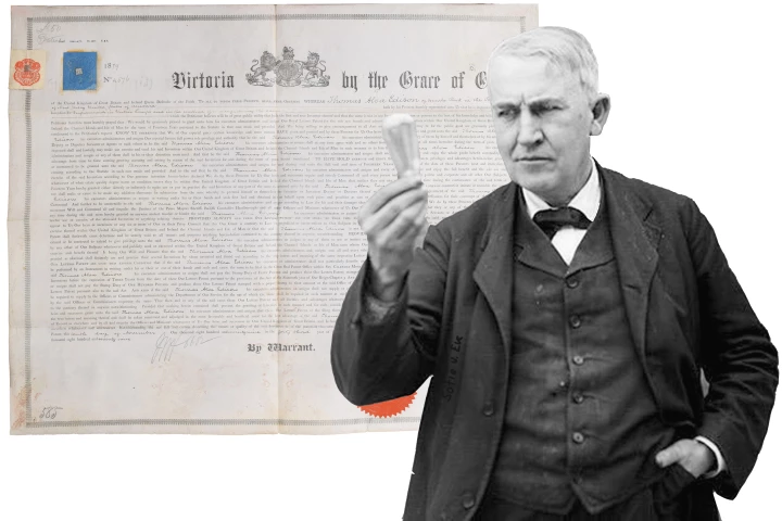 This important collection of patents appears to have been the European patent archive of the original Edison-Swan Company, the company formed by Thomas Edison and Joseph Swan that successfully commercialized the electric light