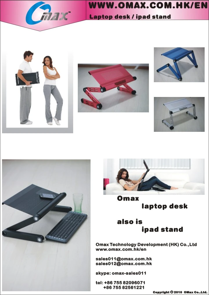 An adjustable Laptop Table from Omax