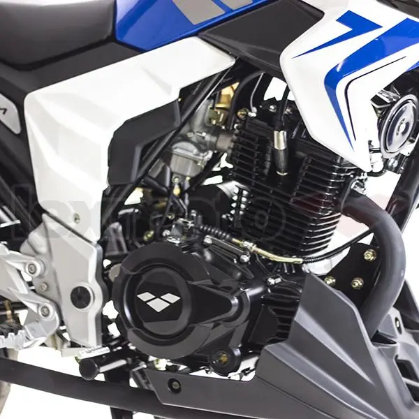 The Venom is powered by a four stroke 125 cc single cylinder engine that produces a maximum output of 11 hp (8.5 kW) at 9,000 rpm