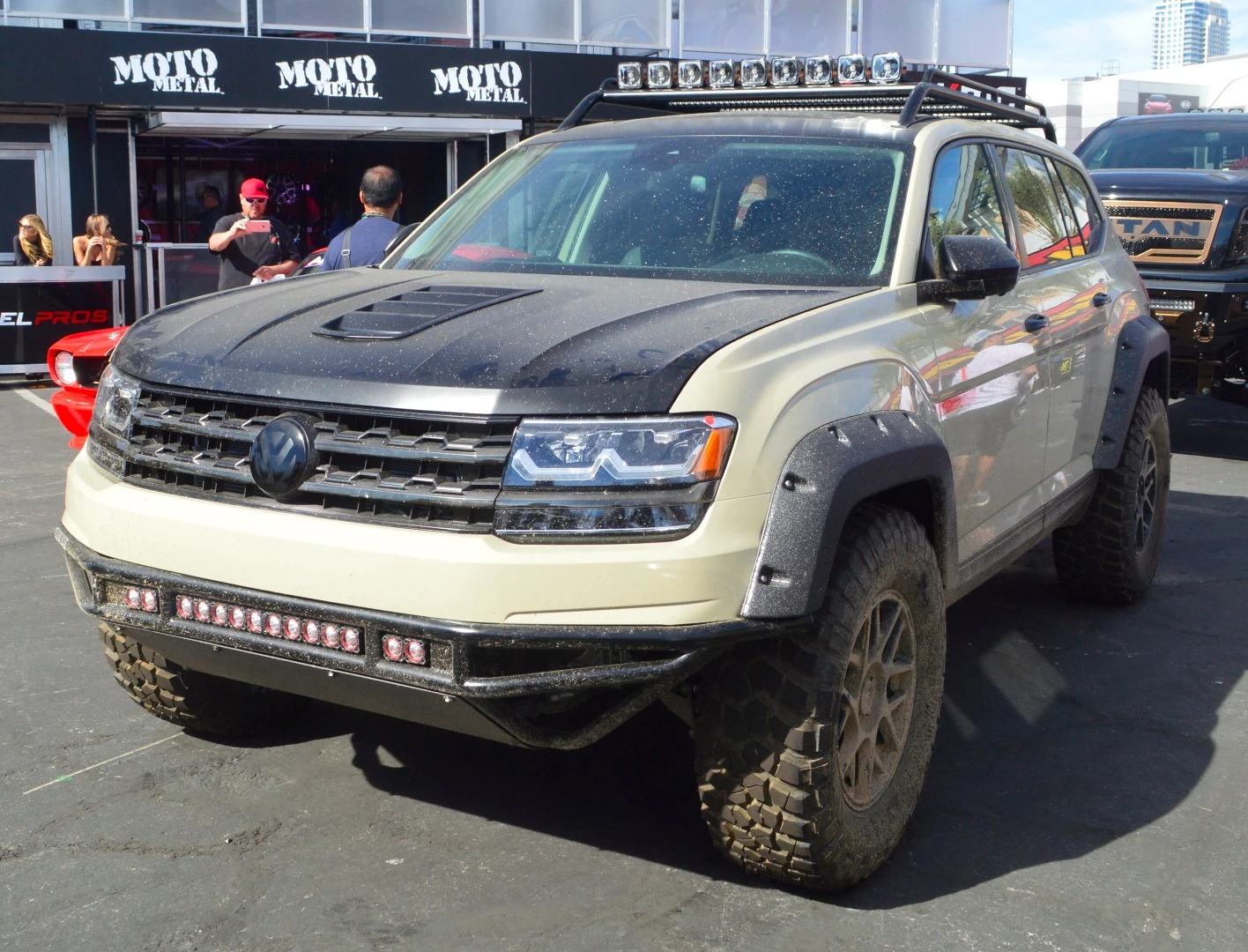 The VW Atlas is one of the newer large SUVs on the market, and here it gets burlified into an adventure 4x4 complete with 35-in BFGoodrich Mud Terrain KM2 tires