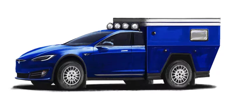 Most of the renderings show a hinged clamshell-style pop-top but this one has a full-lift roof