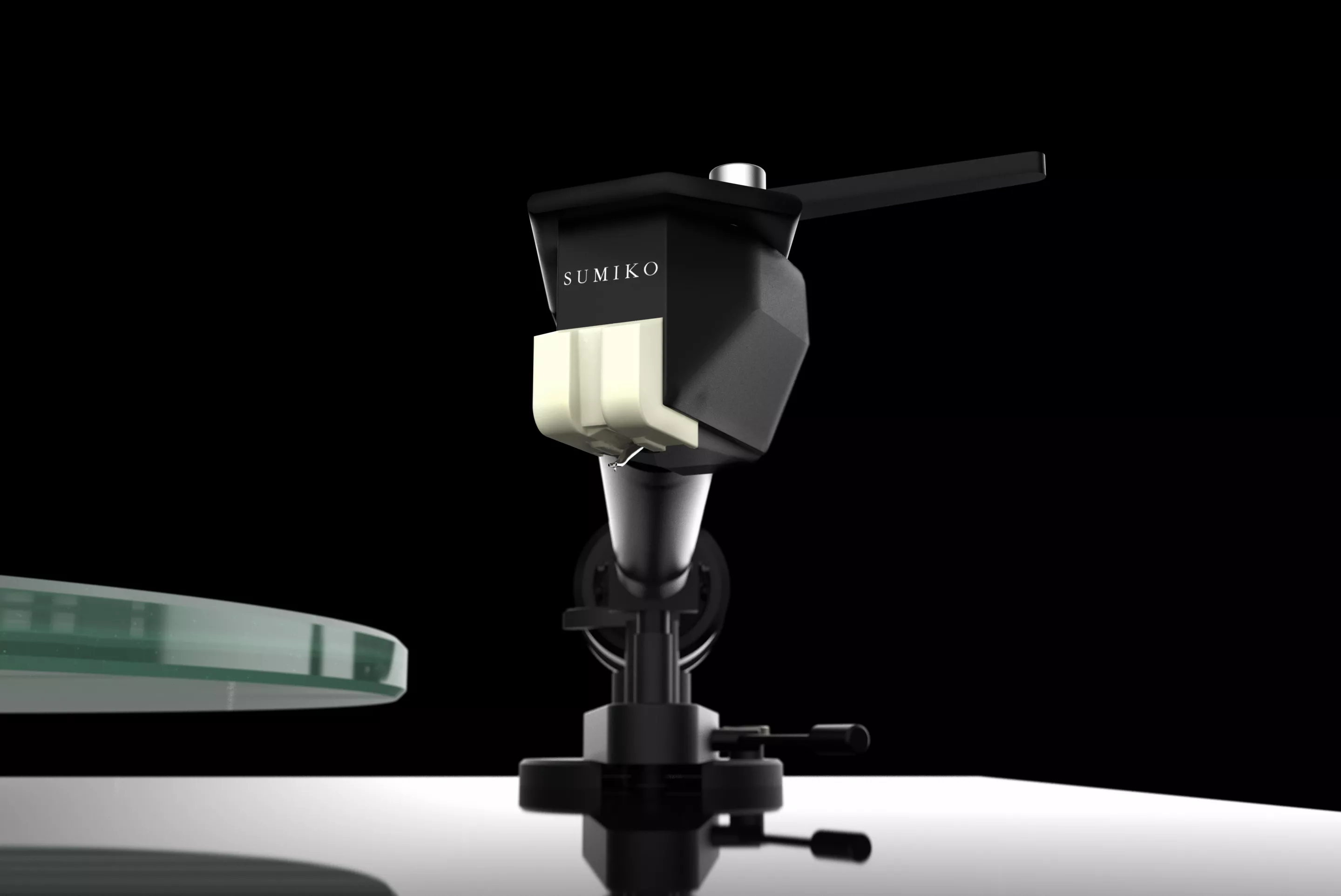 A new one-piece aluminum tonearm with integrated headshell features a Sumiko Rainier moving-magnet cartridge