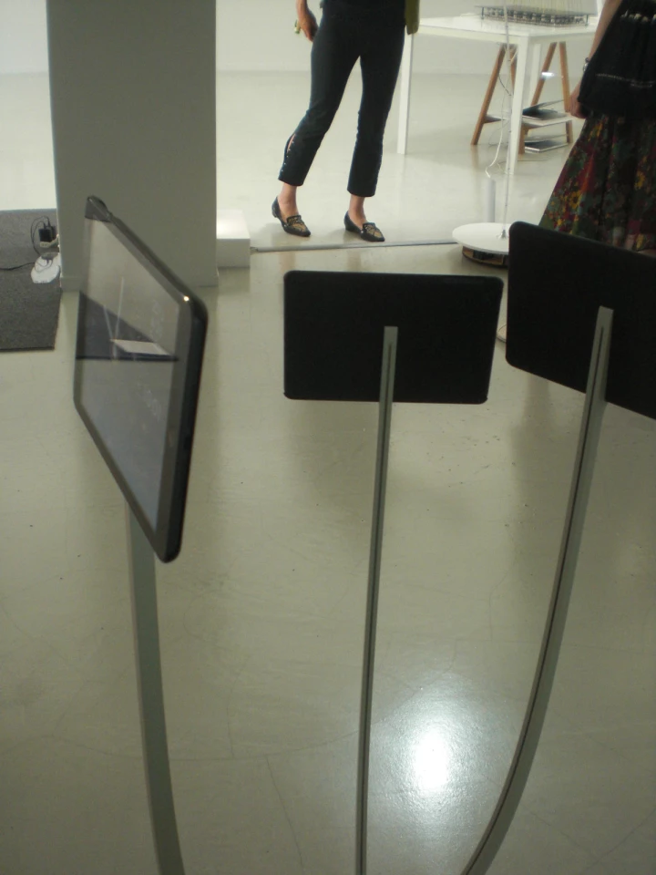 The Bio-like display is a project sponsored by Sony to investigate the future of home entertainment unit (Photo: Stephen Clemenger/Gizmag.com)