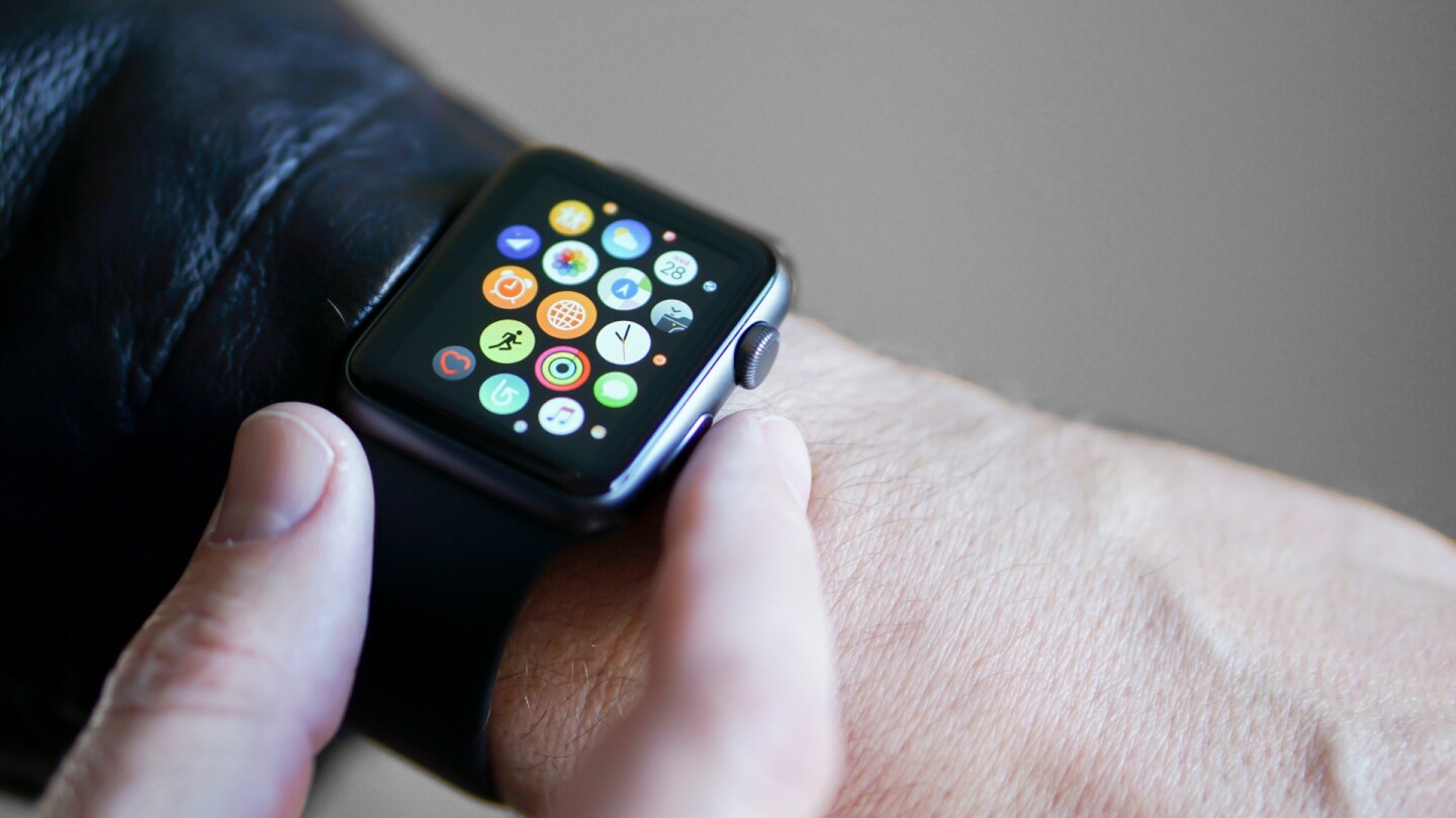 Apps screen on the Apple Watch Series 1