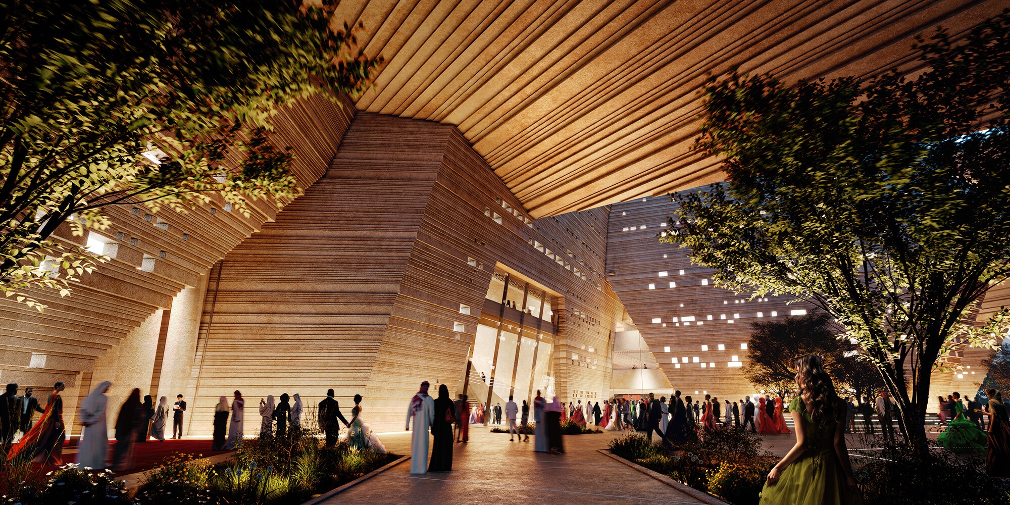 The Royal Diriyah Opera House's design is inspired by Saudi Arabia's traditional mud brick architecture