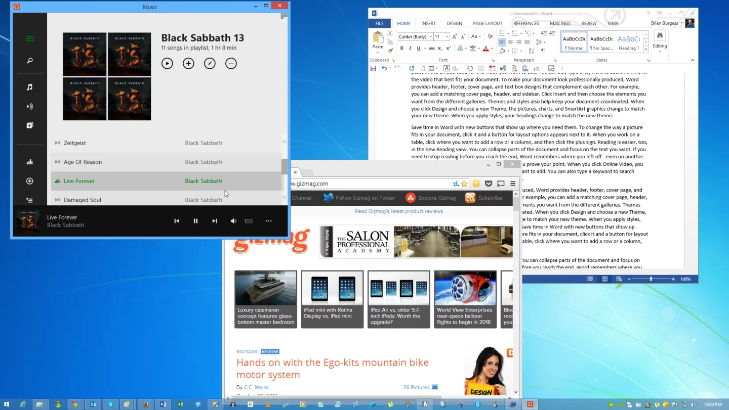 ModernMix from Stardock allows you to run metro-style apps on the desktop