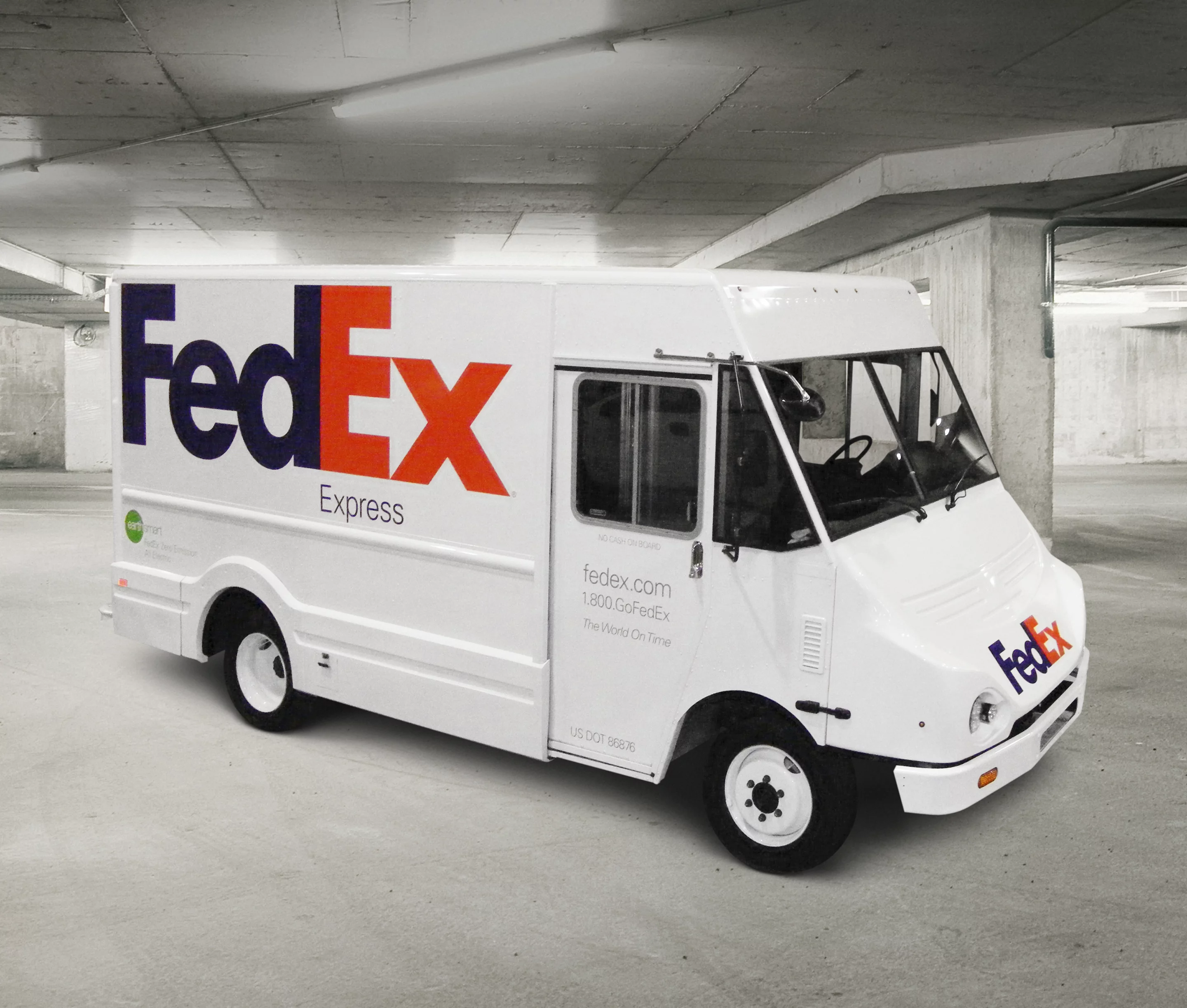 FedEx Express will be the first company in the U.S. to deploy the Newton Step Van, an electric delivery van developed by Smith Electric Vehicles and Utilimaster