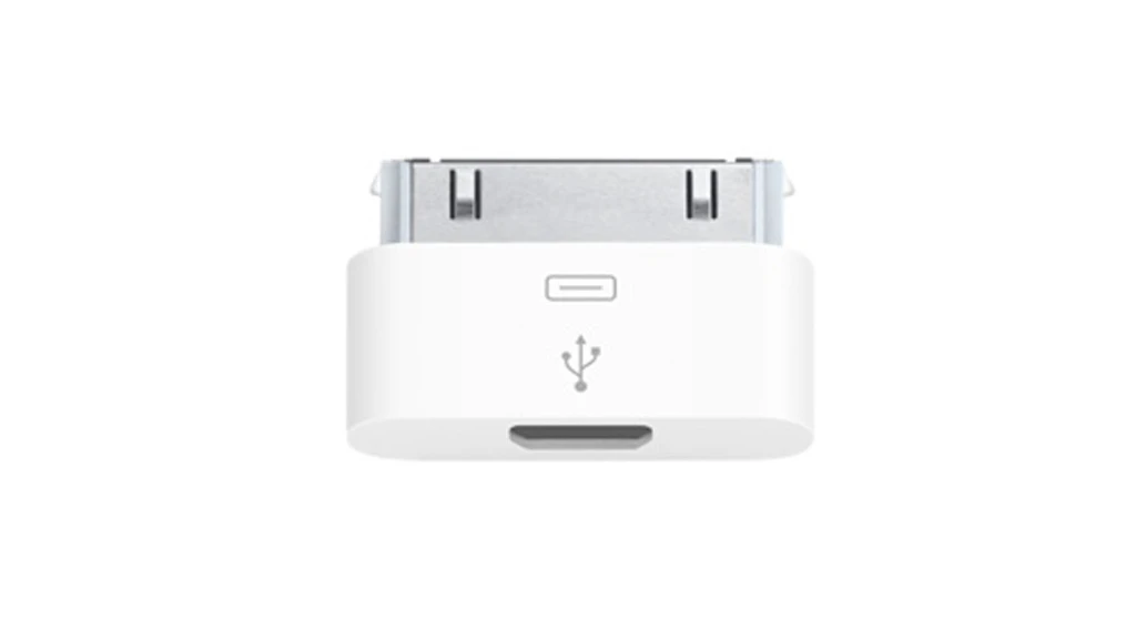 The Apple iPhone Micro USB Adapter that is now available from the U.K. Apple Store